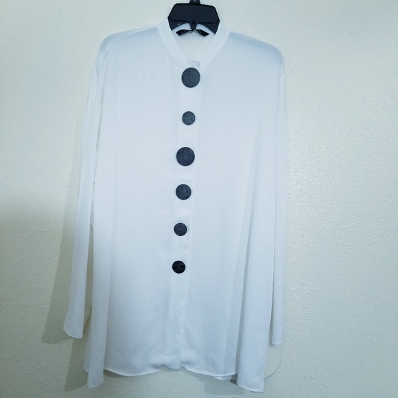 Zara Button down Tunic Top - Picture 3 of 12